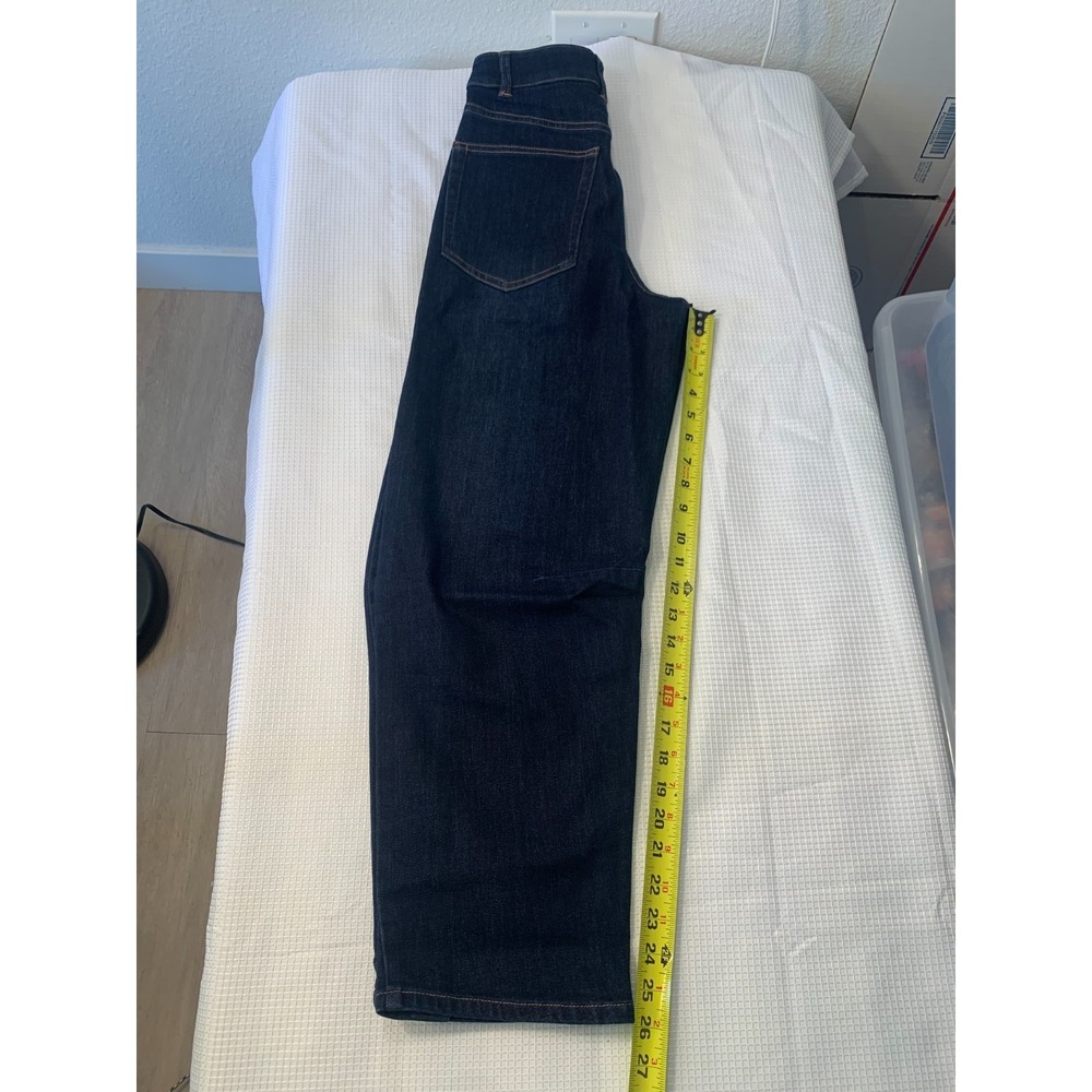 (E-126) Carla Rockmore Collection Jeans Women Size 2 Dark Wash Wide Leg High Ris - Picture 5 of 10